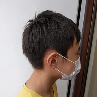 キッズ ショート 髪質改善＆白髪ぼかし カラー♡店長みやけ♡のヘアスタイル