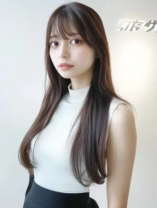 ミディアム カラー JILL by GiseL/天神のヘアスタイル