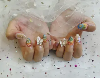 ネイル 🦋ネイルサロン ブラン🌈ゆりのネイルデザイン