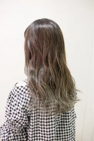 ロング カラー ケアブリーチ /髪質 改善/古橋圭史郎のヘアスタイル