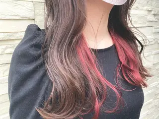 セミロング カラー 透明感カラーブリーチ 🌼シゲモトアヤ🌼のヘアスタイル