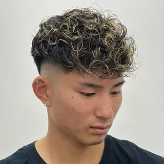 ショート パーマ メンズ 立川/メンズパーマ 厚進太郎のヘアスタイル