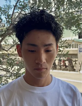 パーマ メンズ 年間2000名担当◎ パーマ職人/仲原佑樹のヘアスタイル