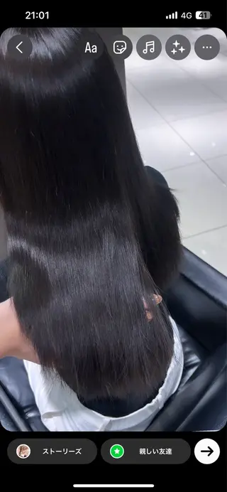 ロング カラー 🧊🪞透明感カラー himeのヘアスタイル