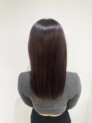 セミロング カラー かずや🍀/髪質改善 /艶髪カラー/眉毛のヘアスタイル