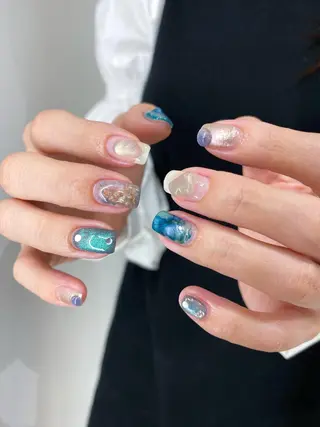 ネイル 草加ニュアンスネイル 🌚hersのネイルデザイン