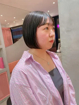 ショート Misaki /ボブ/縮毛矯正のヘアスタイル