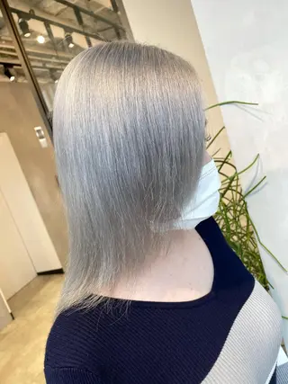 ミディアム カラー ブロンド×ハイトーン ／遠藤将太のヘアスタイル