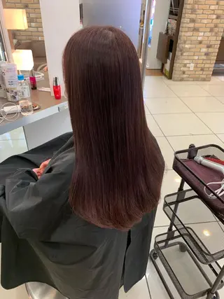 ロング カラー 羽エクステ🩷 🤍まき🤍のヘアスタイル