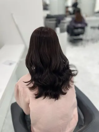 カラー 🤍透明感ブラウン himi🤍のヘアスタイル