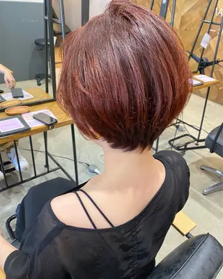 ショート カラー 🩷🍭中津・梅田 エリア🍬💜のヘアスタイル