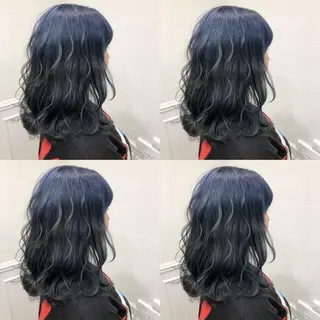 セミロング カラー ヘアアレンジ メンズ キッズ 💟Chloe原宿店 🩶ハイトーンのヘアスタイル