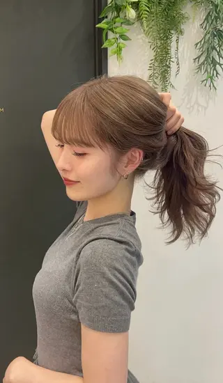 ミディアム カラー VIEW maacoのヘアスタイル