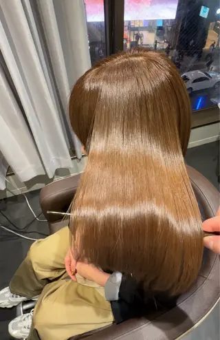 セミロング カラー 🚩東京↔︎長野/ 青木亮太のヘアスタイル