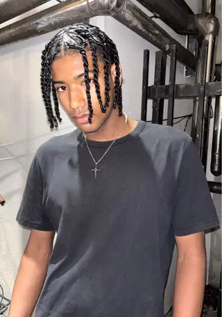 ミディアム ヘアアレンジ メンズ SALOWIN 神宮前５丁目店所属・メンズ/特殊ヘア パーマ🕷️小夏貴也のヘアスタイル