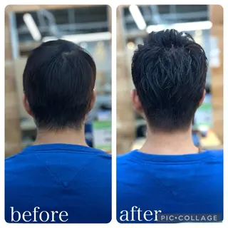 メンズ Aguhair milo森山知幸のヘアスタイル