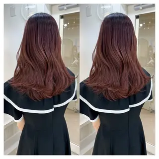セミロング カラー 村山 茉衣のヘアスタイル