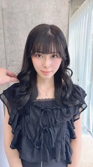 セミロング カラー Clore所属・うる艶ヘア♡韓国好き 透明感　shotaのヘアスタイル