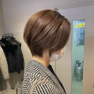 ショート カラー ヘアアレンジ 【赤み消しカラー】 中野浩太のヘアスタイル