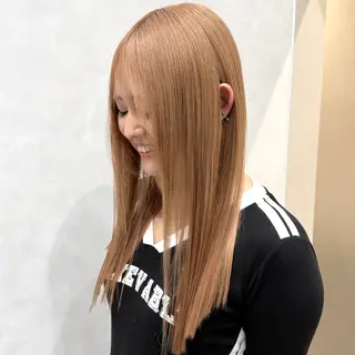 ミディアム カラー ✨ブリーチ支持No1 複雑履歴修正/舘岡のヘアスタイル