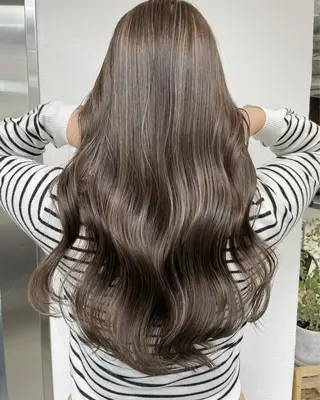 ロング カラー 🧸艶々韓国ヘア 🧁mizunaのヘアスタイル