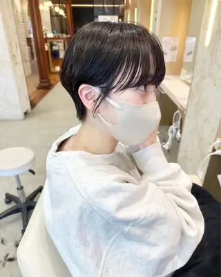 ショート 店長/mao/ 前髪/顔周りカットのヘアスタイル