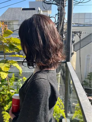 ミディアム パーマ ヘアアレンジ La.LAUREN【ラ.ローレン】所属・透明感カラー/レイ ヤー/hiromuのヘアスタイル