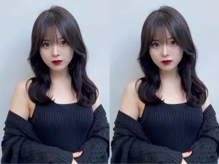 ミディアム カラー 山崎/ボブ縮毛矯正 レイヤー髪質改善のヘアスタイル