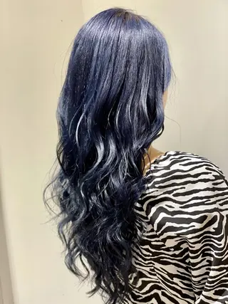 セミロング カラー ヘアアレンジ 髪質改善×ハイトーン 中田啄也のヘアスタイル