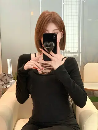 ミディアム ワンホンヘア ケラチン/Kaitoのヘアスタイル