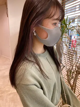 セミロング カラー ヘアアレンジ パーマ指名No1 /namiのヘアスタイル