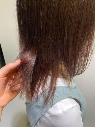 セミロング カラー 鹿児島 聖来のヘアスタイル