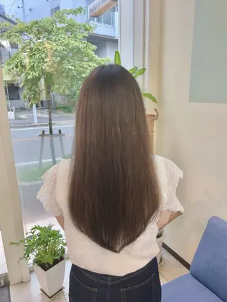 ロング カラー mateca・hair所属・林 真之介のヘアスタイル
