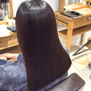 セミロング 小西冬馬  髪質改善 縮毛矯正 艶カラーのヘアスタイル