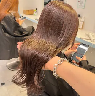 カラー 似合わせ💗骨格矯正 💗透明感カラー💗のヘアスタイル