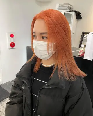 セミロング カラー パーマ ヘアアレンジ メンズ キッズ ネイル マツエク・マツパ アイブロウ 艶ハイトーン/ヘア アレンジAYAKAのヘアスタイル