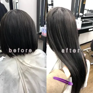 ロング 下妻 カラーエクステ難波のヘアスタイル