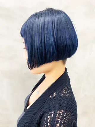 カラー pole/apartment所属・💓パーマ，💗 レイヤーカットのヘアスタイル