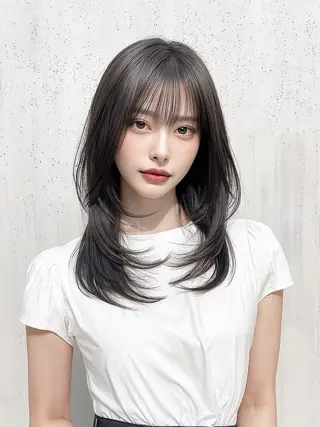 ミディアム 髪質改善×韓国ヘア HIROのヘアスタイル