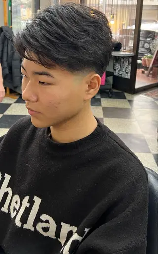 ミディアム メンズ ボイスバーバー高野店所属・田畑 凜仁のヘアスタイル