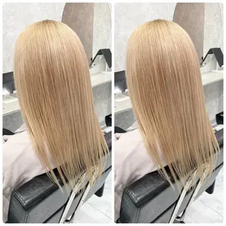 セミロング 🦋ハイトーン🦋 石山 希理🦋のヘアスタイル