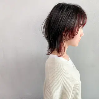 ミディアム カラー パーマ ヘアアレンジ メンズ キッズ ネイル マツエク・マツパ #tag 稗田綾加のヘアスタイル