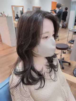 ロング カラー 🇰🇷レイヤー カット💐Seinaのヘアスタイル