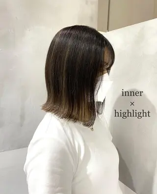ミディアム カラー 艶感/ナチュラル 🩵amiのヘアスタイル