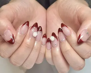 ネイル By moonネイル 🌷ワンホン/韓国風のネイルデザイン