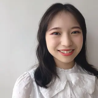 為近日向子🐥暖色 💘顔周りカット🌈のヘアスタイル