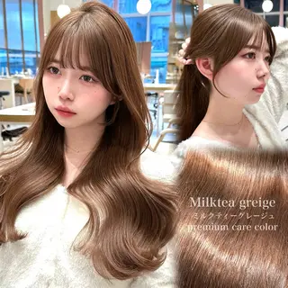 セミロング カラー 🇰🇷韓国風くびれ ヘア🇰🇷中村優大のヘアスタイル