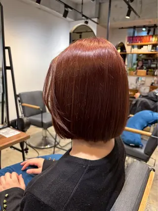 ショート カラー カラーモデル/暖色 カラー🍓/フミナのヘアスタイル