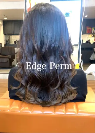 セミロング パーマ 古沢 新のヘアスタイル