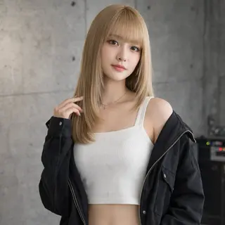 セミロング カラー 一ノ瀬 暁のヘアスタイル